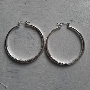 Silver Hoop Earrings